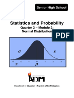 Statistics and Probability: Quarter 3 - Module 2: Normal Distribution
