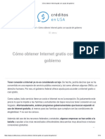 Cómo Obtener Internet Gratis Con Ayuda Del Gobierno