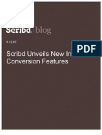 Scribd Unveils New Instant-Conversion Features, Scribd Blog, 9.12.07