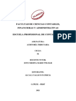 Auditoría tributaria: fiscalización y verificación