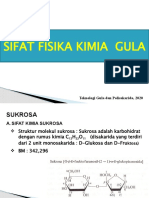 Sifat Fisika-Kimia Gula