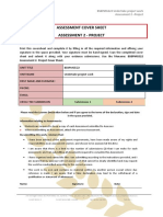 Assessment Cover Sheet Assessment 2 - Project: Instructions To The Learner