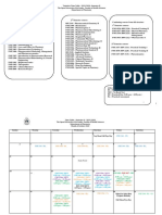 BPharm Hons Time Table 2019-20 Semester II - New