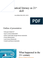 Mathematical Literacy As 21st Century Skills