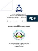 Tata Ibadah Minggu 18 April 2021
