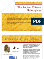 Ancient Chinese Philosophies Compared and Contrasted
