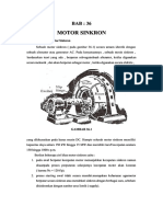 Analisa Kerja Motor Sinkron