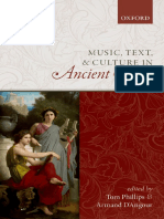 ANGOUR, Armand; PHILIPS, Tom (Eds.). Music, Text, And Culture in Ancient Greece, 2018