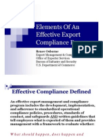 Elements Effective Export Compliance