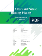 Silase Batang Pisang Sebagai Pakan Alternatif