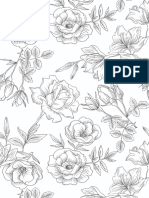 Free Printable Colouring Floral Page 1