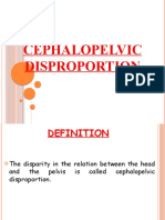 Cephalo Pelvic Dispoportion