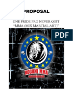 Proposal: One Pride Pro Never Quit "Mma (Mix Martial Art) "