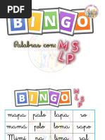 Dictado de palabras con M, P, S y L | PDF