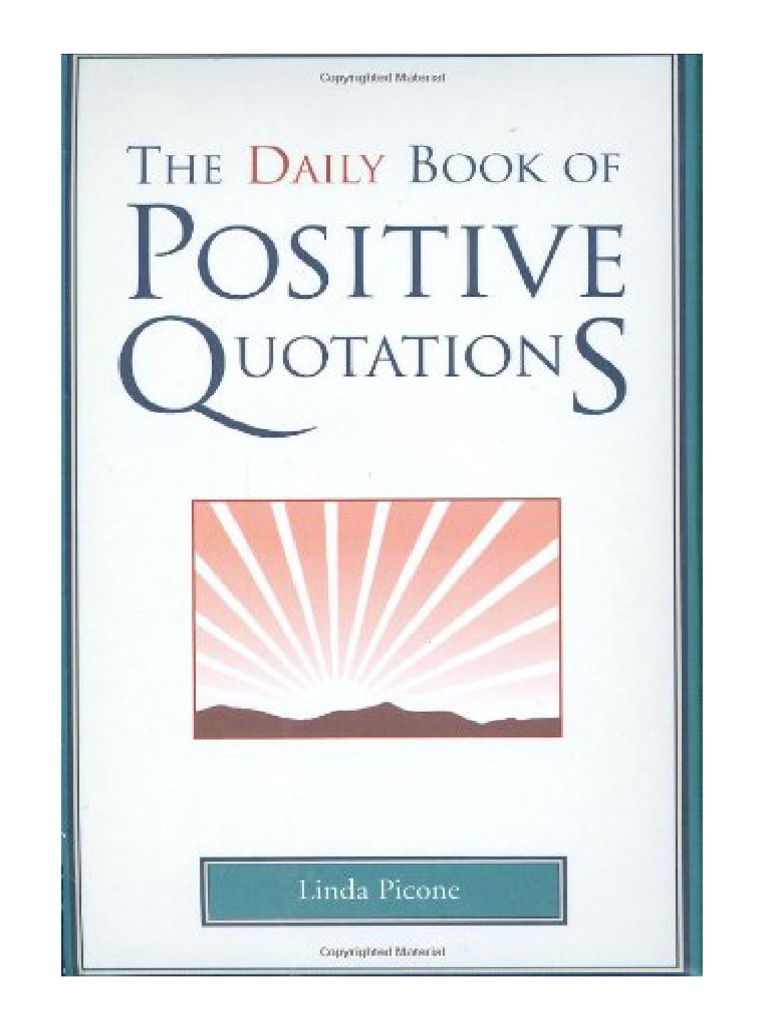 The Daily Book of Positive Quotations | PDF