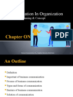 Communication in Organization Ch.1
