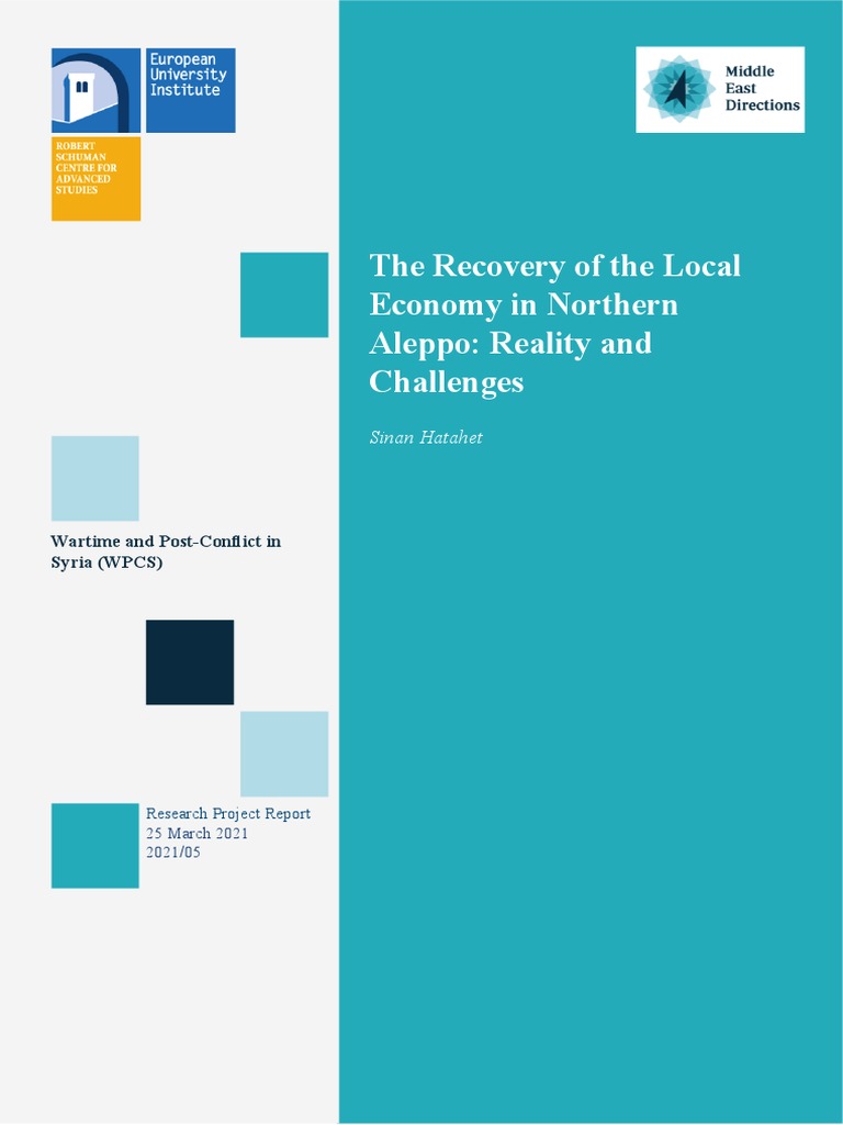 The Recovery of The Local Economy in Northern Aleppo Reality and ...