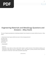 Alloy Steels - Engineering Materials & Metallurgy Questions and Answers - Sanfoundry