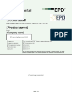 Environmental Product Declaration