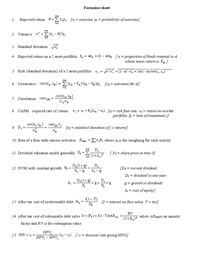 formulae-sheet-r-a-1-r-a-r-pdf-beta-finance-capital-asset