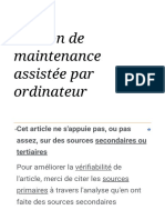 Gestion de Maintenance Assistée Par Ordinateur - Wikipédia