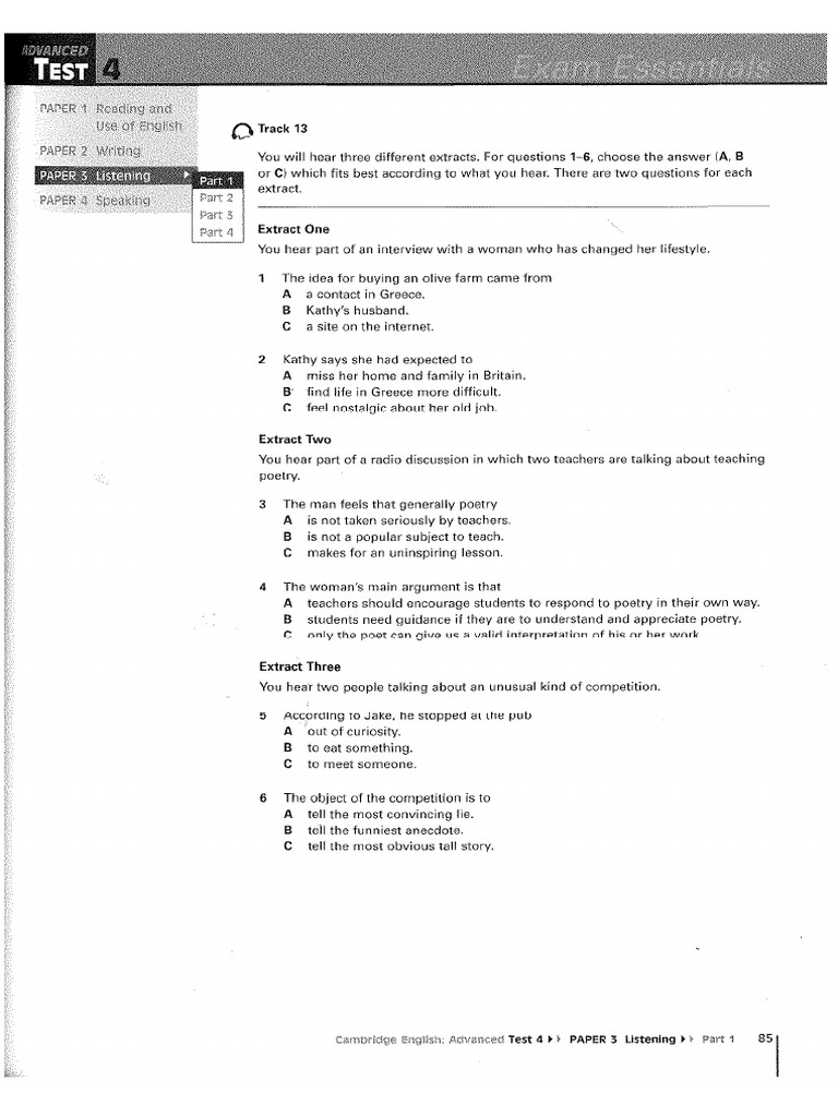 Listening 4 | PDF