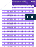 Jadwal Imsakiyah 1442H