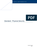 Standard Physical Security - Information Security Standards Unv SAN JOSE