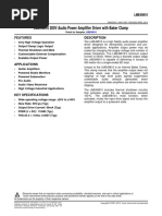 LME49810 200V Audio Power Amplifier Driver With Baker Clamp: Features Description