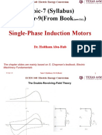 Topic-7 (Syllabus) Chapter-9 (From Book) : Single-Phase Induction Motors