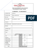 Labsheet / Worksheet: Politeknik Ungku Omar