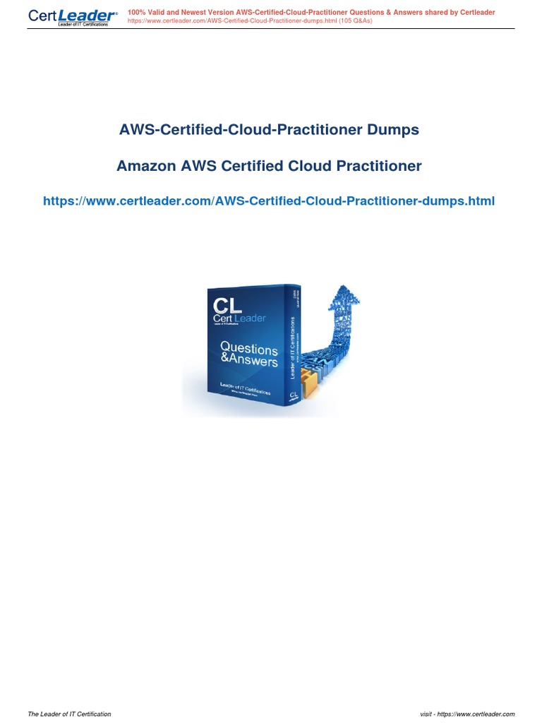 AWSCertifiedCloudPractitioner Dumps Amazon AWS Certified Cloud
