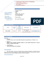 Syllabus Principles of Finance 1