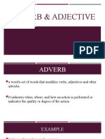 Doe Adverbs and Adjectives