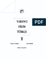 Yabanci Dilim Turkce 1 Edited