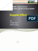 Doppler Effect: 304196: (2015 Course) Employability Skills and Mini Project (ESMP)