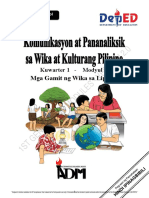 Komunikasyon at Pananaliksik Kuwarter 1 Modyul 3