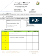 Planificación de Área Por Docente