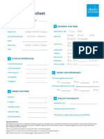 Trade Plan Worksheet: Analyze The Markets Implement Your Trade