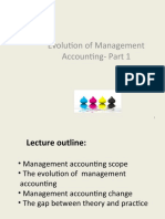 Evolution of Management Accounting Part 1: Scope and Evolution