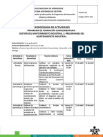 Cronograma Actividades-GMI