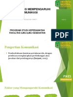 Pertemuan Ke V-VI Faktor-Faktor Yang Mempengaruhi Komunikasi