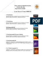 EOI Balma Palma del Río English textbooks 2020-21