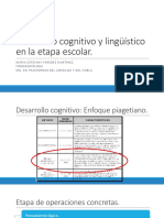 CLASE 7 - Desarrollo Cognitivo y Lingüístico en La Etapa Escolar