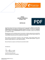 Certificado Positiva