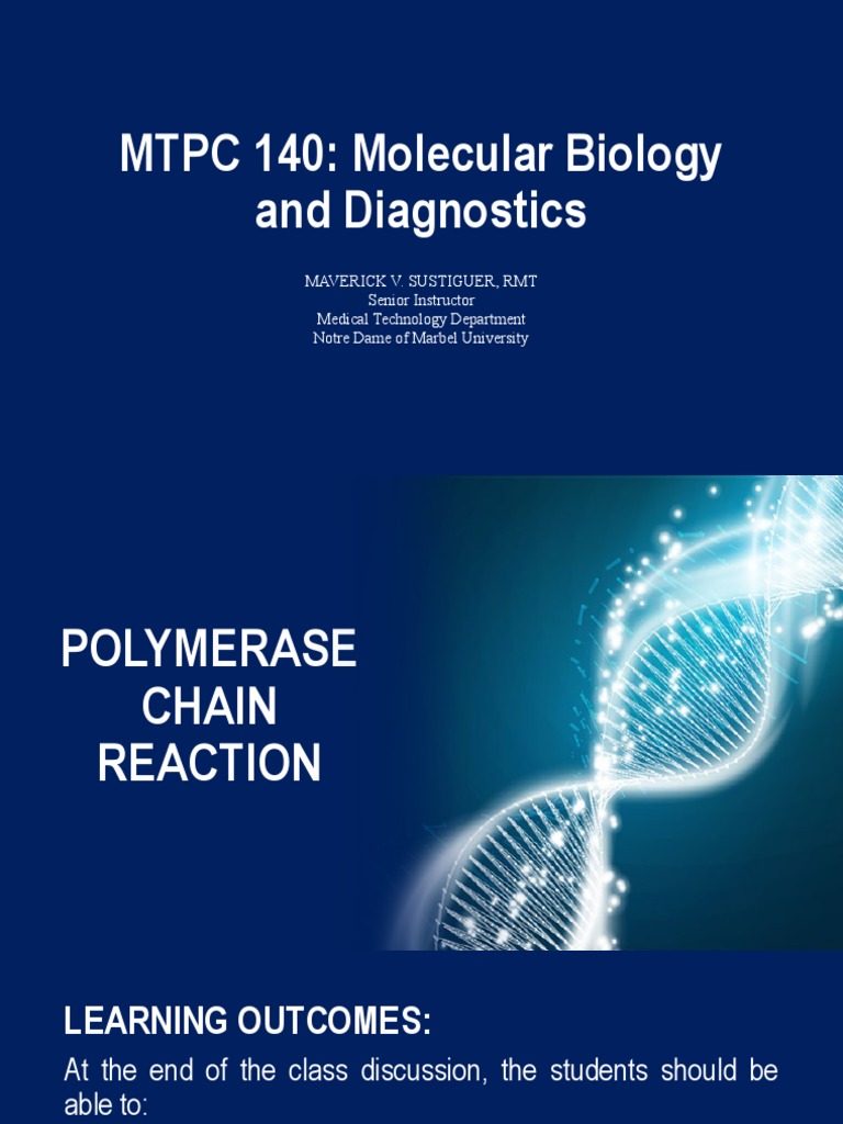 PCR Techniques in Molecular Biology | PDF | Polymerase Chain Reaction ...