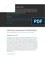Lab Assessment of Fibirnolysis