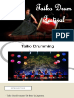 The History and Performance of Taiko Drumming