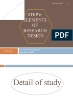 Step 6: Elements OF Research Design: Ch. 6. The Research Process Uma Sekaran, 2003