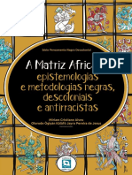 Livro a Matriz Africana Epistemologias e Metodologias Negras Descoloniais e Antirracistas